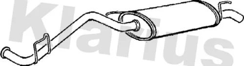 Rear Muffler Exhaust Silencer Back Box Fits Renault Clio