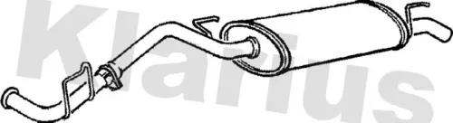 Rear Muffler Exhaust Silencer Back Box Fits Renault Clio