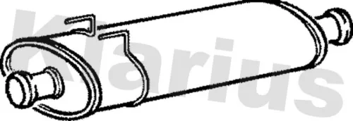 Exhaust Centre Muffler Middle Silencer Fits Renault Vauxhall Master Movano