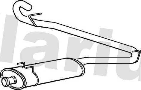 Rear Muffler Exhaust Silencer Back Box Fits Renault Vauxhall Master Movano