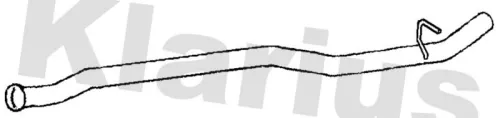 Klarius Centre Exhaust Pipe For Nissan Renault Kangoo Kubistar