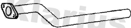 Klarius Centre Exhaust Pipe For Renault Clio Modus / Grand Modus