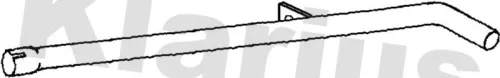 Klarius Centre Exhaust Pipe For Renault Clio Modus / Grand Modus