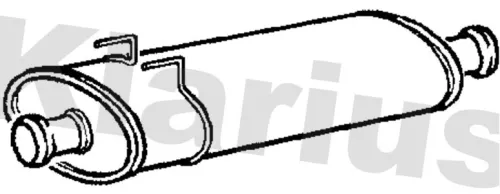 Exhaust Centre Muffler Middle Silencer Fits Nissan Opel Renault Vauxhall Interstar Master Movano