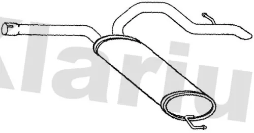 Rear Muffler Exhaust Silencer Back Box Fits Renault Vauxhall Trafic Ii Vivaro