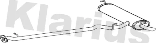 Rear Muffler Exhaust Silencer Back Box Fits Renault Koleos