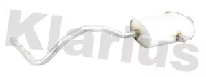 KLARIUS KLARIUS RN982H Rear Muffler Exhaust Silencer Back Box Fits Renault Megane Scénic 