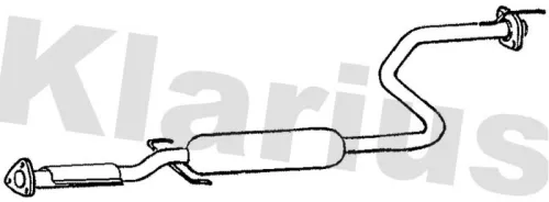 Exhaust Centre Muffler Middle Silencer Fits Honda Rover 200 400 Concerto