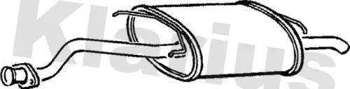 Rear Muffler Exhaust Silencer Back Box Fits Rover 200