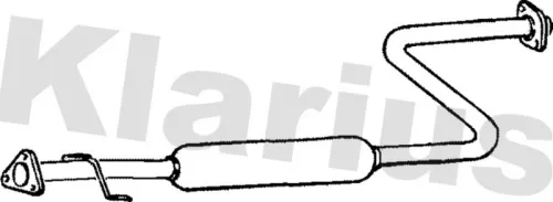 Exhaust Centre Muffler Middle Silencer Fits Honda Rover 600 Accord