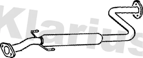 Exhaust Centre Muffler Middle Silencer Fits Rover 200 25