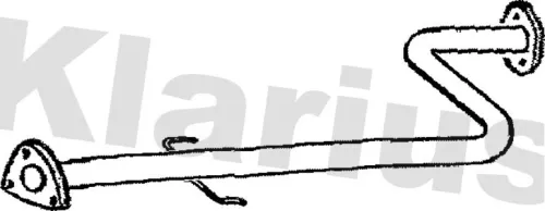 Klarius Centre Exhaust Pipe For Mg Rover 200 25 Mg Zr Streetwise
