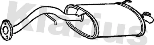 Rear Muffler Exhaust Silencer Back Box Fits Mg Rover 200 25 Mg Zr Streetwise