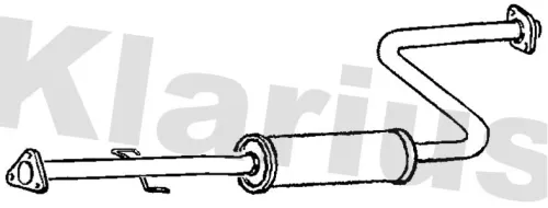 Exhaust Centre Muffler Middle Silencer Fits Rover 600