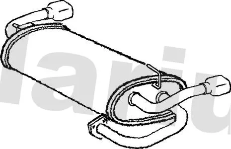 Rear Muffler Exhaust Silencer Back Box Fits Mg Mgf