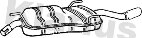 KLARIUS KLARIUS SB113Q Rear Muffler Exhaust Silencer Back Box Fits Saab 9-5 