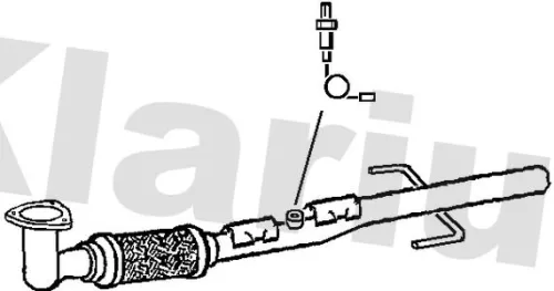 Klarius Centre Exhaust Pipe For Saab 9-3