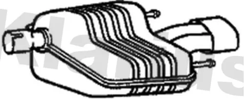 Rear Muffler Exhaust Silencer Back Box Fits Saab 9-3