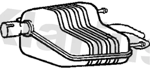 Rear Muffler Exhaust Silencer Back Box Fits Saab 9-3