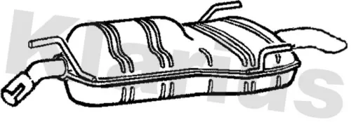 Rear Muffler Exhaust Silencer Back Box Fits Saab 9-5