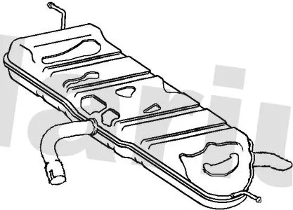 KLARIUS KLARIUS SE155T Rear Muffler Exhaust Silencer Back Box Fits Seat Altea Leon 