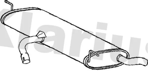 Rear Muffler Exhaust Silencer Back Box Fits Seat Altea Leon