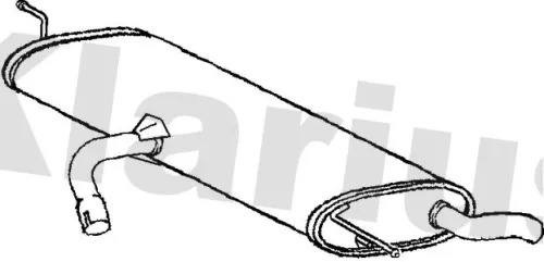 KLARIUS KLARIUS SE170W Rear Muffler Exhaust Silencer Back Box Fits Seat Altea Xl 