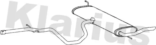 Rear Muffler Exhaust Silencer Back Box Fits Seat Altea Xl Leon