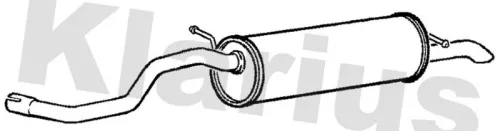 Rear Muffler Exhaust Silencer Back Box Fits Seat Skoda Fabia Ibiza