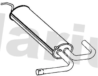 Exhaust Centre Muffler Middle Silencer Fits Audi Seat Skoda Vw Ateca Karoq Leon Q2 T-cross T-roc