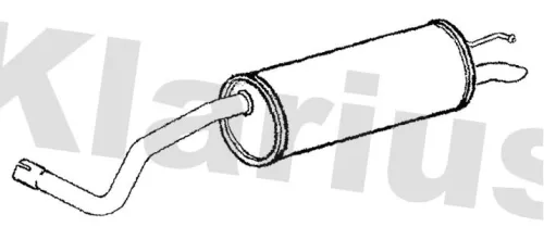 Rear Muffler Exhaust Silencer Back Box Fits Seat Ibiza