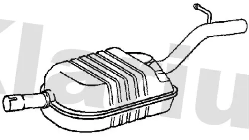 Exhaust Centre Muffler Middle Silencer Fits Skoda Yeti