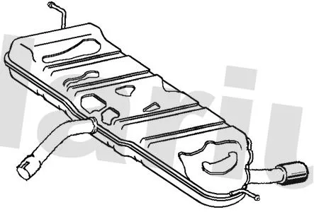 Rear Muffler Exhaust Silencer Back Box Fits Skoda Yeti