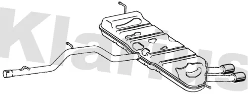 Rear Muffler Exhaust Silencer Back Box Fits Skoda Yeti