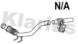 Klarius Front Exhaust Pipe For Seat Skoda Vw Ateca Golf Karoq Octavia