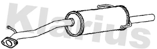 Rear Muffler Exhaust Silencer Back Box Fits Subaru Legacy