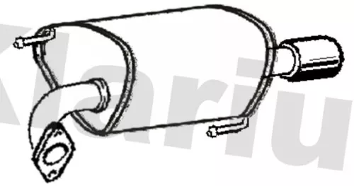 Rear Muffler Exhaust Silencer Back Box Fits Subaru Legacy