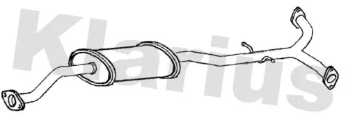 Exhaust Centre Muffler Middle Silencer Fits Subaru Forester