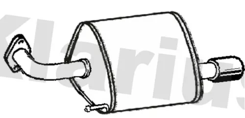 Rear Muffler Exhaust Silencer Back Box Fits Subaru Forester