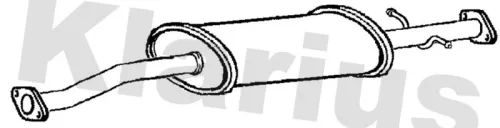 Exhaust Centre Muffler Middle Silencer Fits Subaru Forester