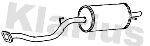 Rear Muffler Exhaust Silencer Back Box Fits Subaru Legacy