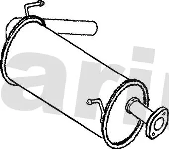 Rear Muffler Exhaust Silencer Back Box Fits Suzuki Jimny