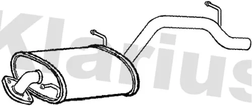 Rear Muffler Exhaust Silencer Back Box Fits Suzuki Wagon R+