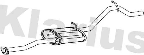 Rear Muffler Exhaust Silencer Back Box Fits Suzuki Alto