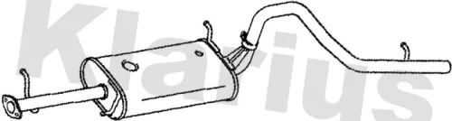 Rear Muffler Exhaust Silencer Back Box Fits Suzuki Grand Vitara