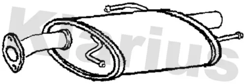 Rear Muffler Exhaust Silencer Back Box Fits Suzuki Swift