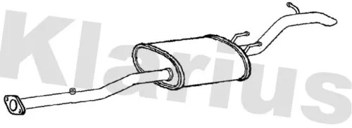 Rear Muffler Exhaust Silencer Back Box Fits Nissan Suzuki Alto Alto K10 Pixo