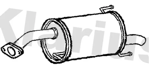 Rear Muffler Exhaust Silencer Back Box Fits Suzuki Swift