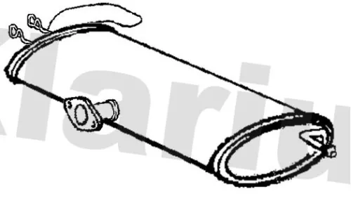 Exhaust Centre Muffler Middle Silencer Fits Suzuki Grand Vitara