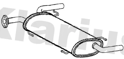 Rear Muffler Exhaust Silencer Back Box Fits Suzuki Swift